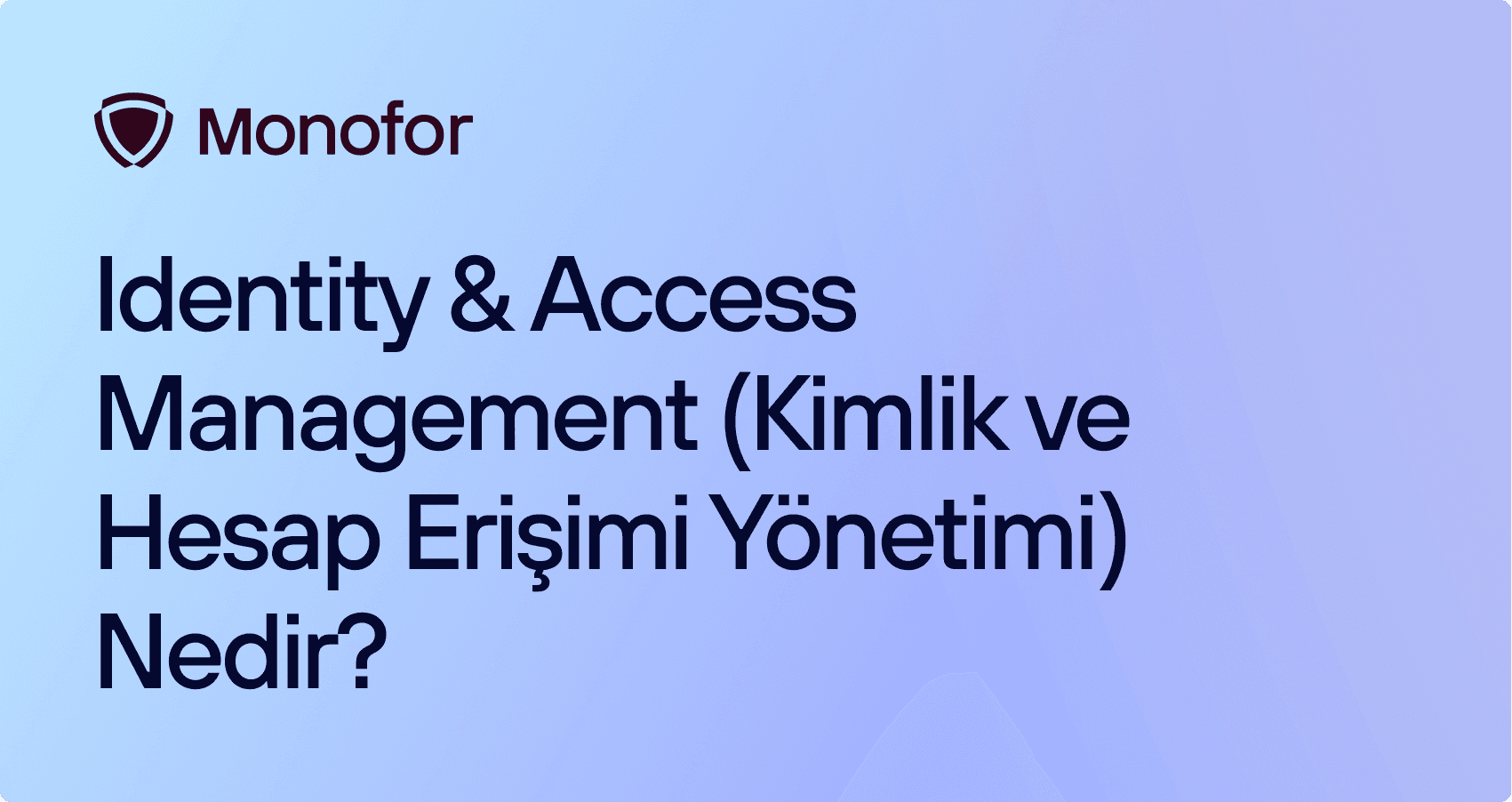 Identity & Access Management (Kimlik ve Erişim Yönetimi) Nedir?