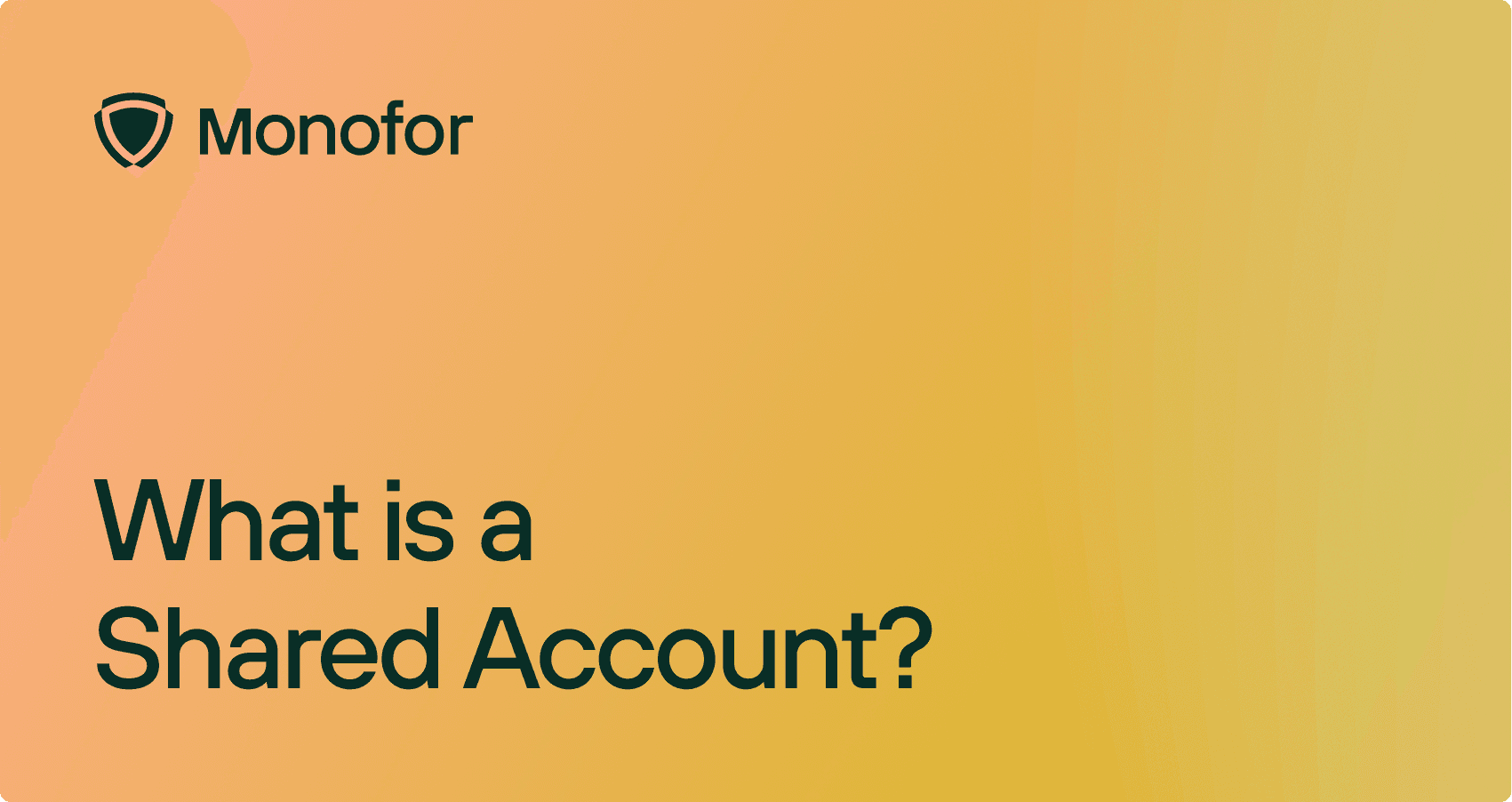 What is a Shared Account?